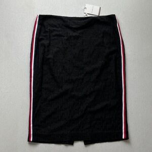 Tommy Hilfiger Black Pencil Skirt with Red and White Accents